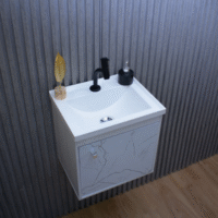 Gabinete Banheiro Em Mdf C/ Espelheira - Veneto (riverzza)