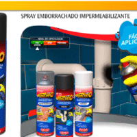 Spray Vedatudo Vazamentos De Agua Reparo Telha Laje Calha Preto 400ml Dryko